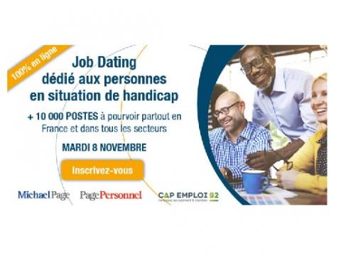 Handicap : un job dating en ligne avec 10 000 offres à pourvoir !