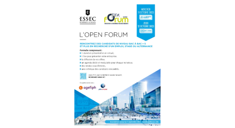 L'open Forum Essec affiche complexe