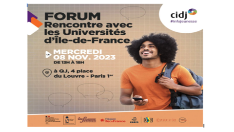 Forum rencontre avec les universités d'île-de-France mercredi 08 novembre 2023