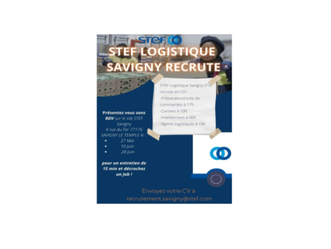 STEF LOGISTIQUE RECRUTE EN CDI 