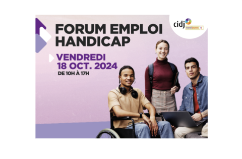 Forum handicap et emploi CIDJ du 18/10/2024