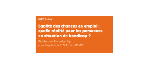 Enquête IFOP sur l’égalité des chances en emploi pour les personnes en situation de handicap