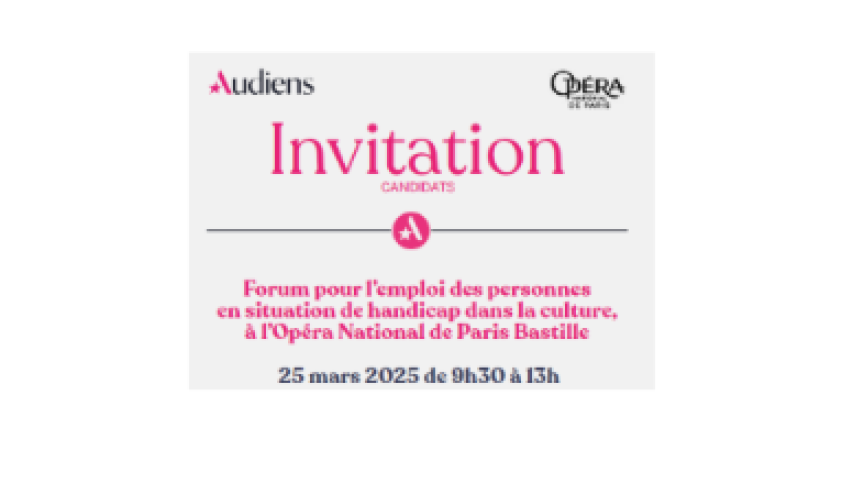 Forum Emploi secteur culturel - 25 Mars