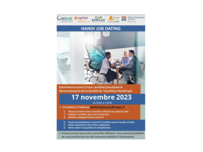 Handi Job Dating le 17 novembre 2023