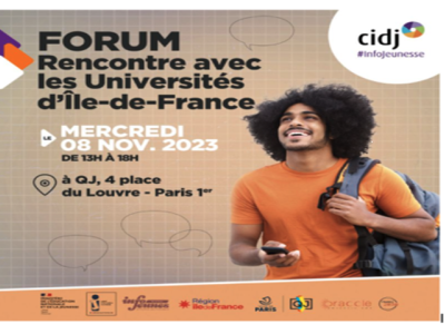 Forum rencontre avec les universités d'île-de-France mercredi 08 novembre 2023