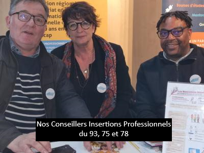 Nos Conseillers Insertions Professionnels du 93, 75 et 78