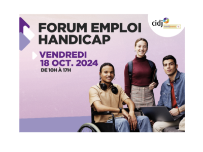 Forum handicap et emploi CIDJ du 18/10/2024